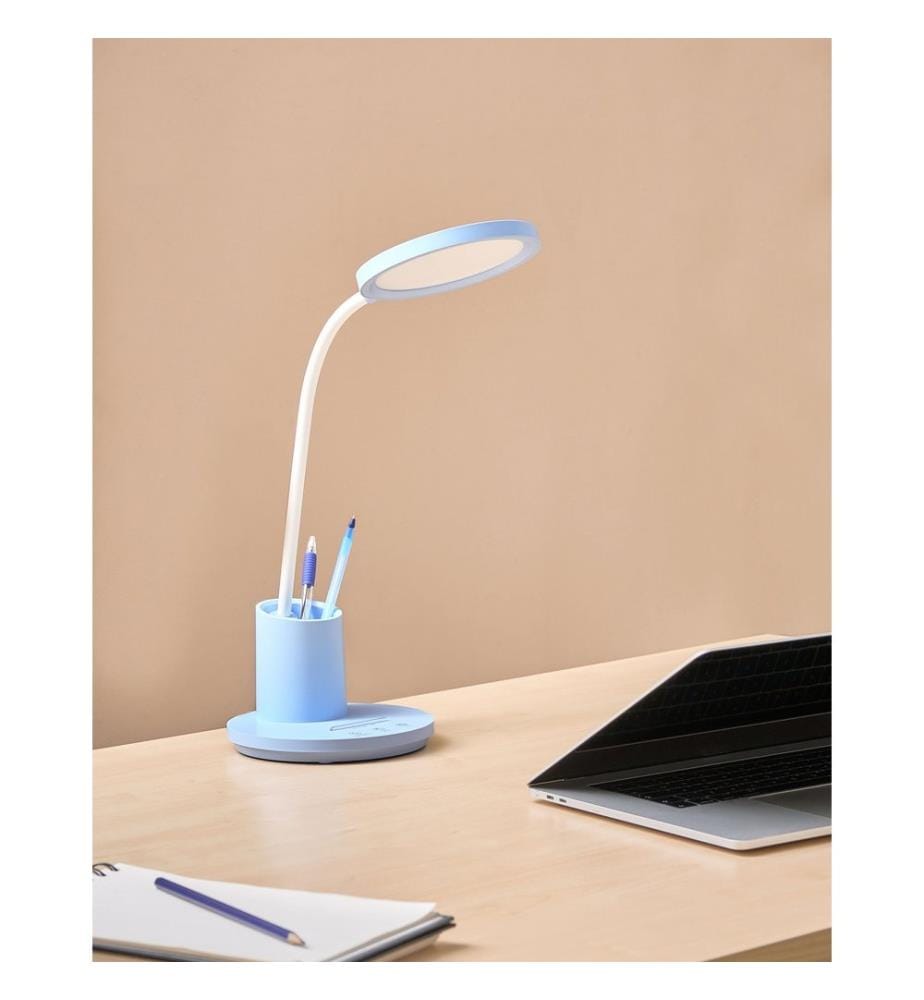 Lampada da scrivania a LED VELA con dimmer Blu