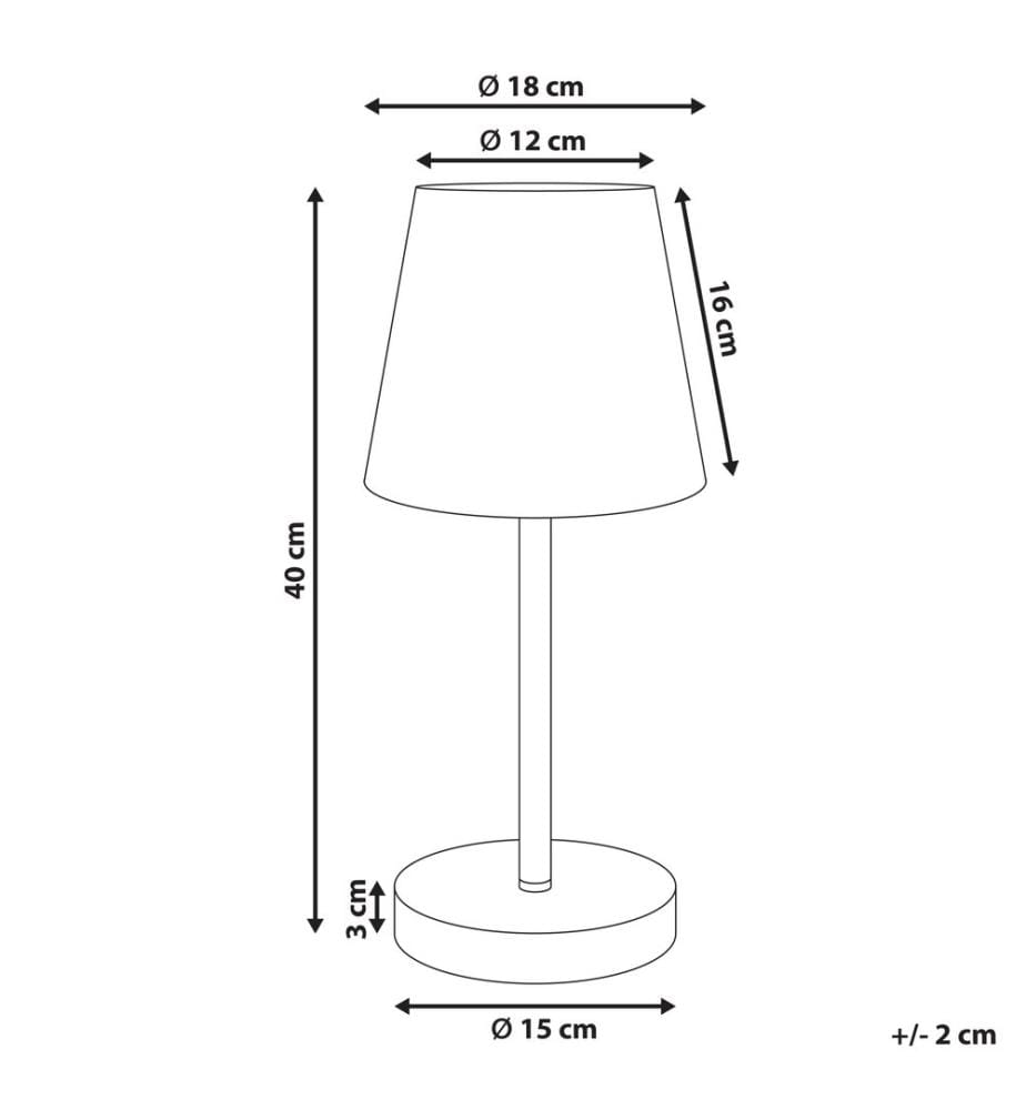 Table Lamp HANGER Metal Brown