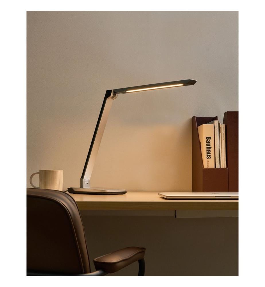 LED Schreibtischlampe PICTOR mit Dimmer Silber