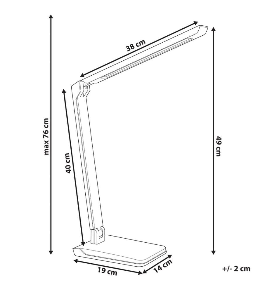 LED Schreibtischlampe PICTOR mit Dimmer Silber