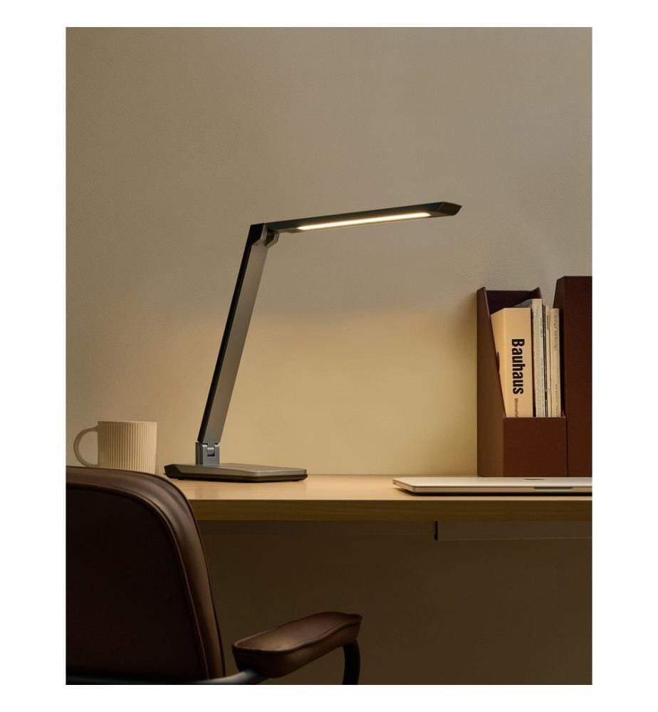 LED Schreibtischlampe PICTOR mit Dimmer Dunkelgrau