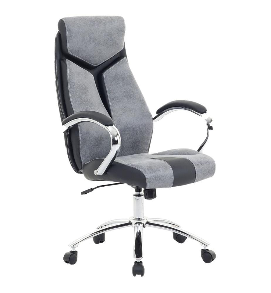 Chaise de bureau FORMULA Cuir PU Gris