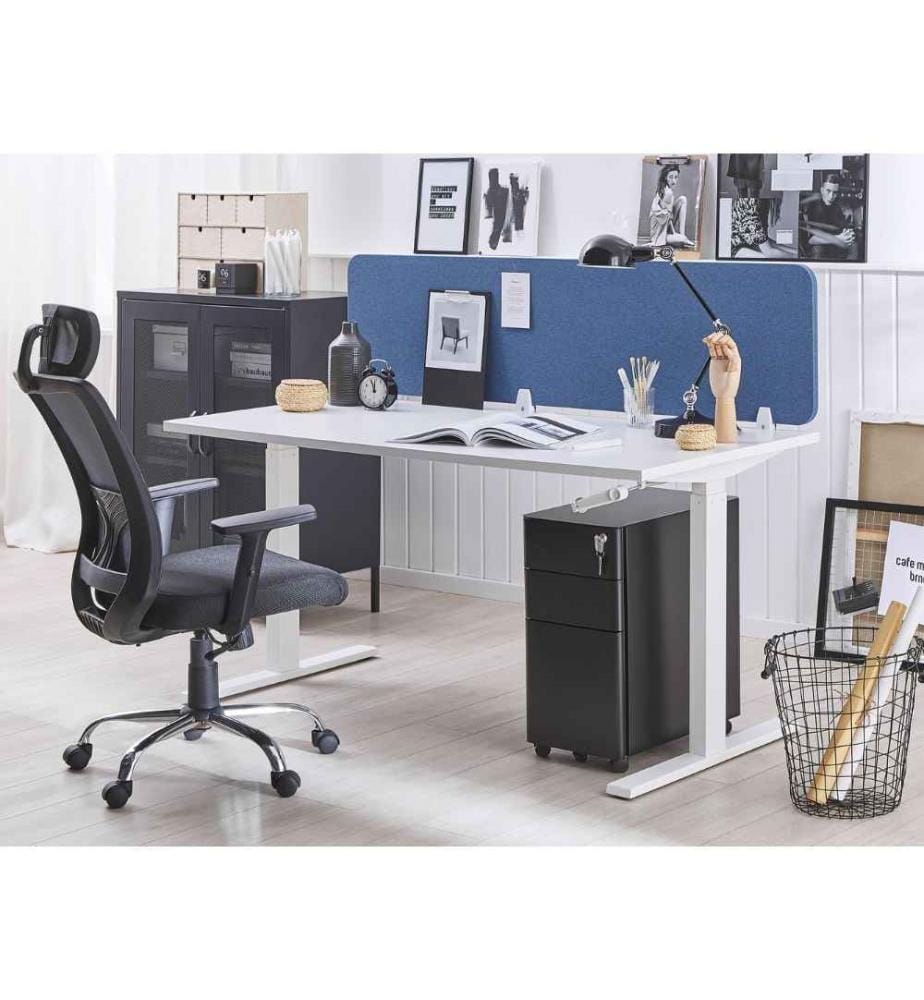 Cloison amovible de bureau WALLY 180 x 40 cm Bleu