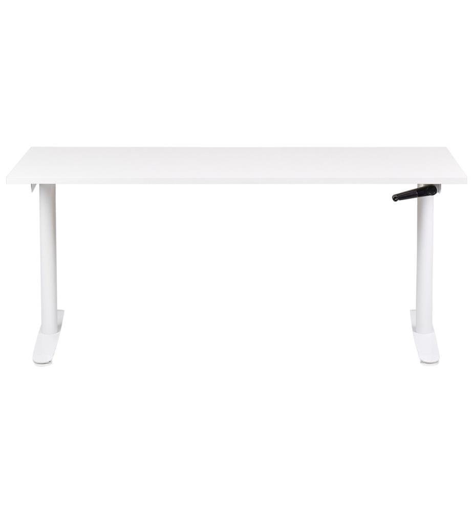 Schreibtisch manuell höhenverstellbar DESTINAS Weiss 160 cm 72 cm