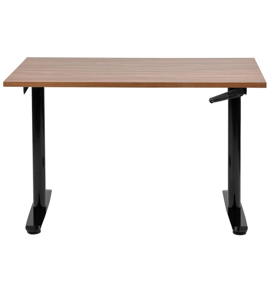 Bureau réglable en hauteur manuellement DESTINAS Marron/noir 120 cm 72 cm
