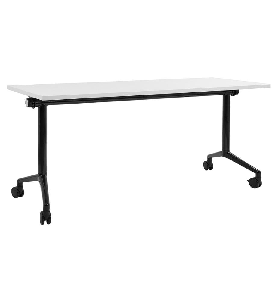 Bureau pliable CAVI Blanc 160 cm 60 cm avec roues