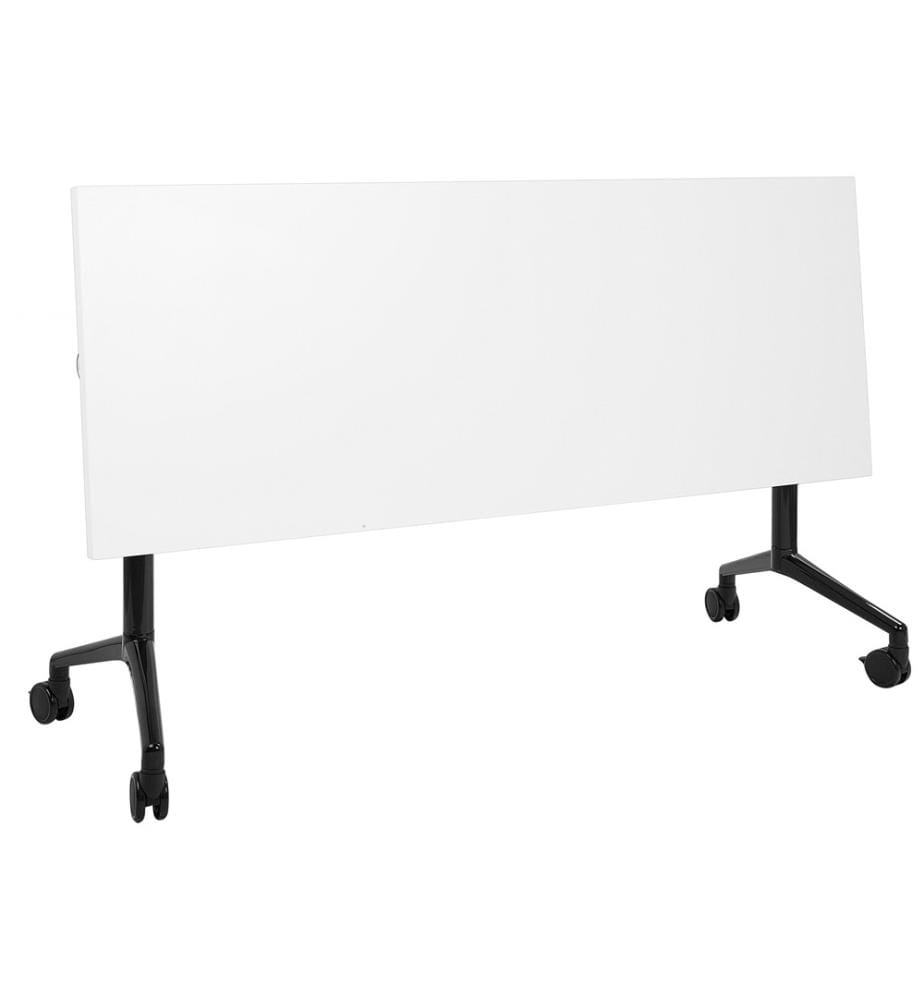 Bureau pliable CAVI Blanc 160 cm 60 cm avec roues