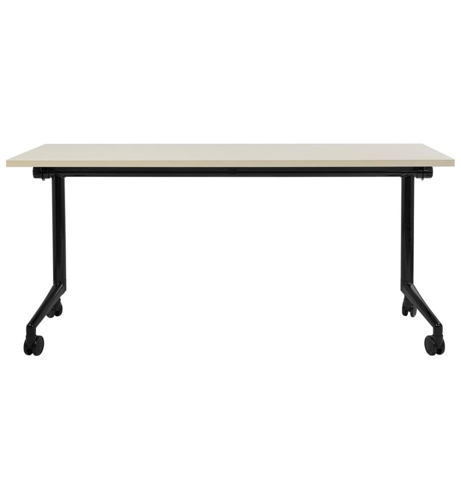 Bureau pliable CAVI Marron clair 160 cm 60 cm avec roues