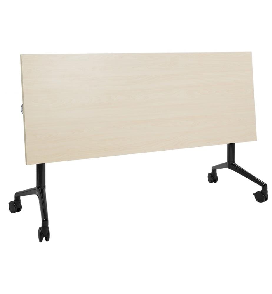 Bureau pliable CAVI Marron clair 160 cm 60 cm avec roues