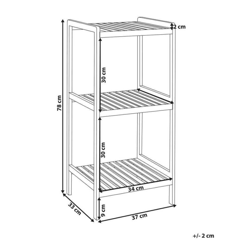 Meuble de rangement BAXLEY Bambou Marron clair