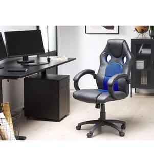 Sedia da ufficio FIGHTER Pelle sintetica Blu marino