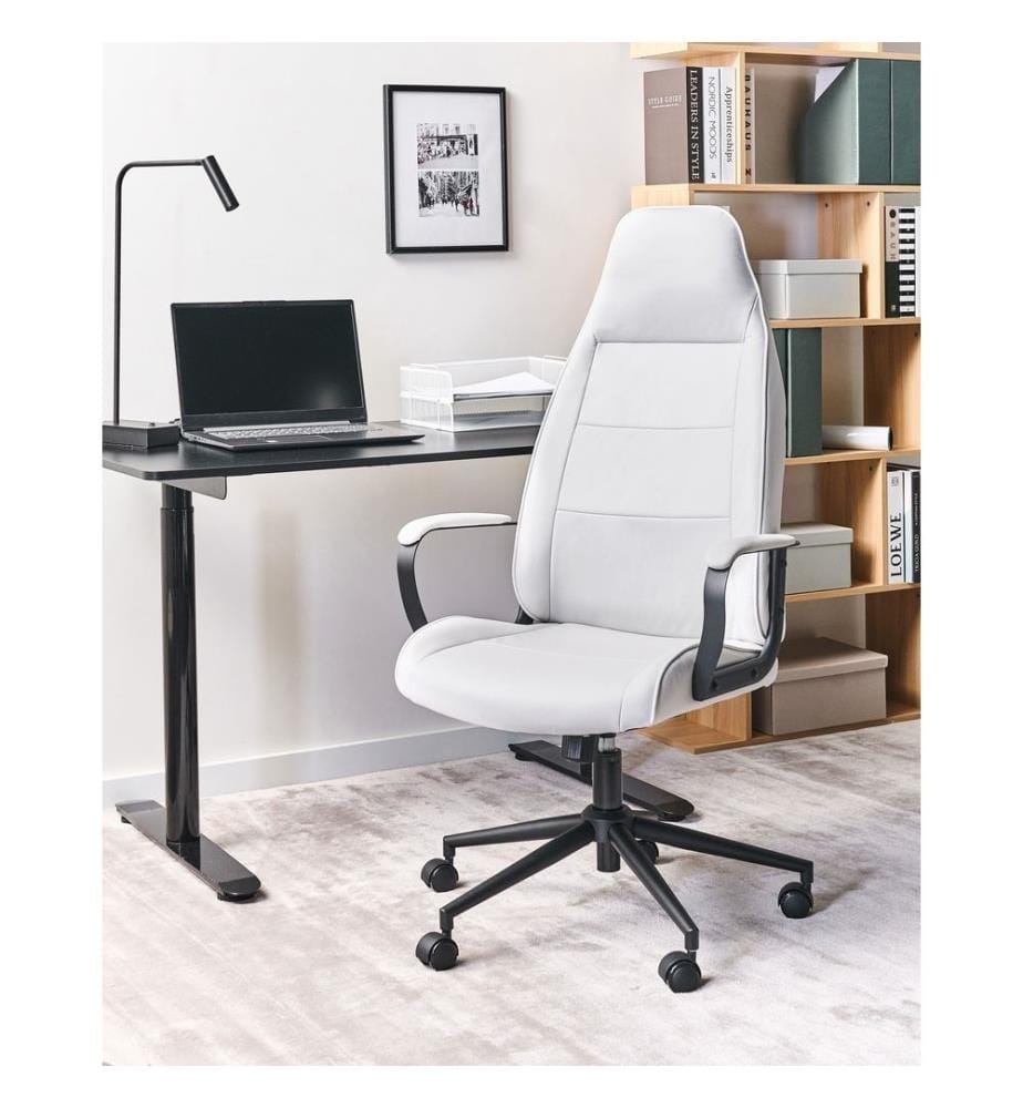 Chaise de bureau REBEL Tissu Blanc cassé