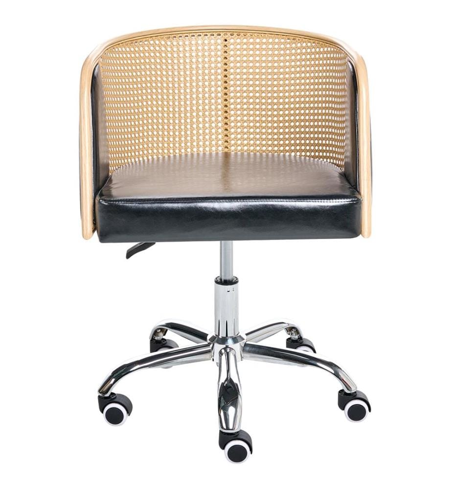 Chaise de bureau ELKHART Cuir PU Noir