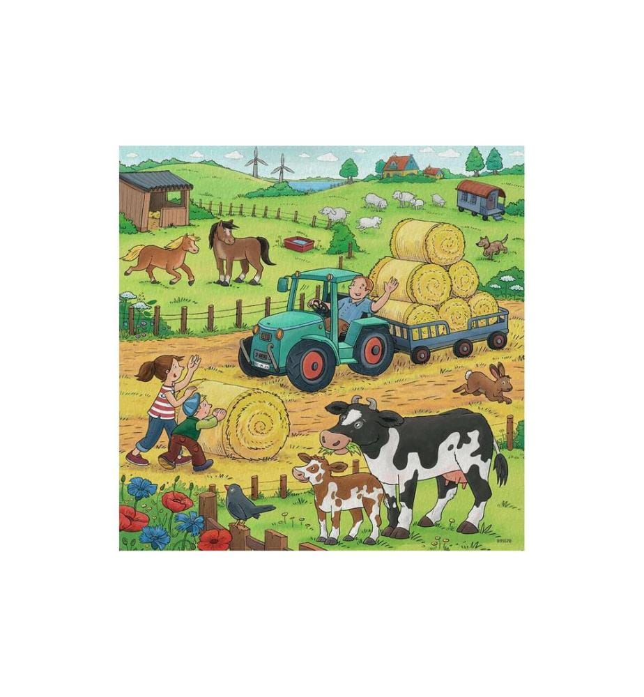 RAVENSBURGER - Puzzle Viel los auf dem Bauernhof
