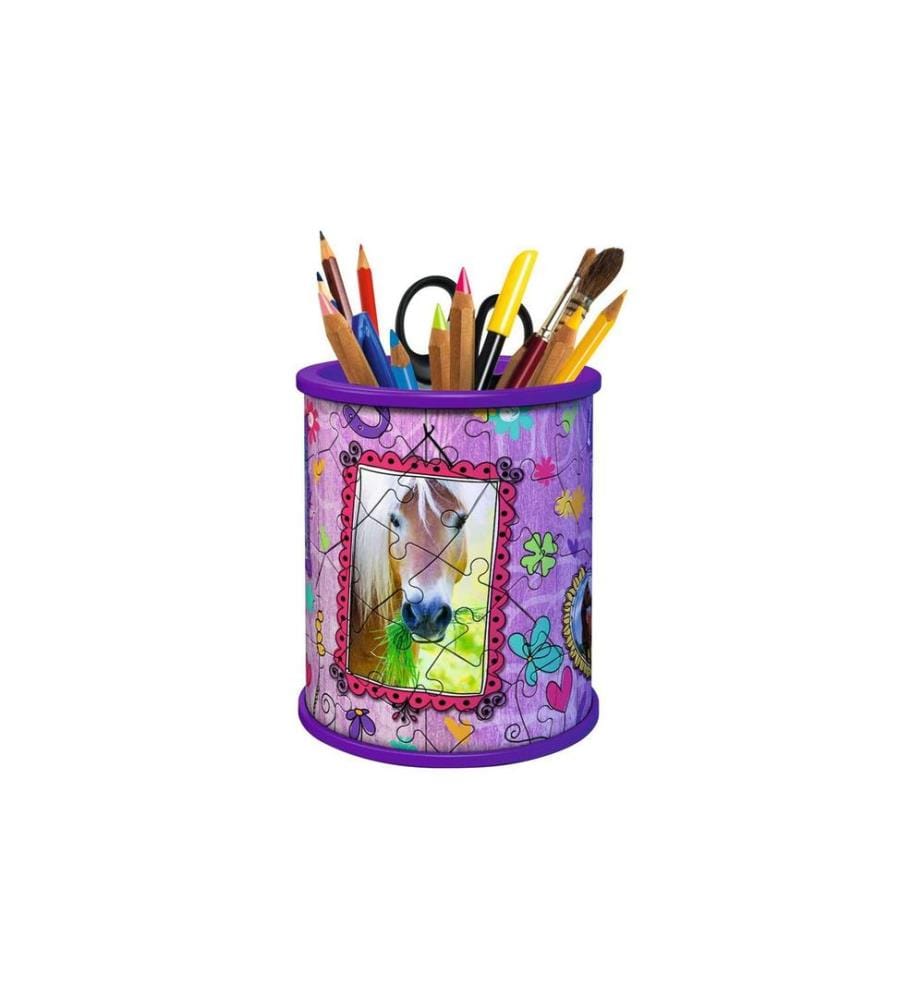 RAVENSBURGER - Puzzle en 3D Utensilo chevaux