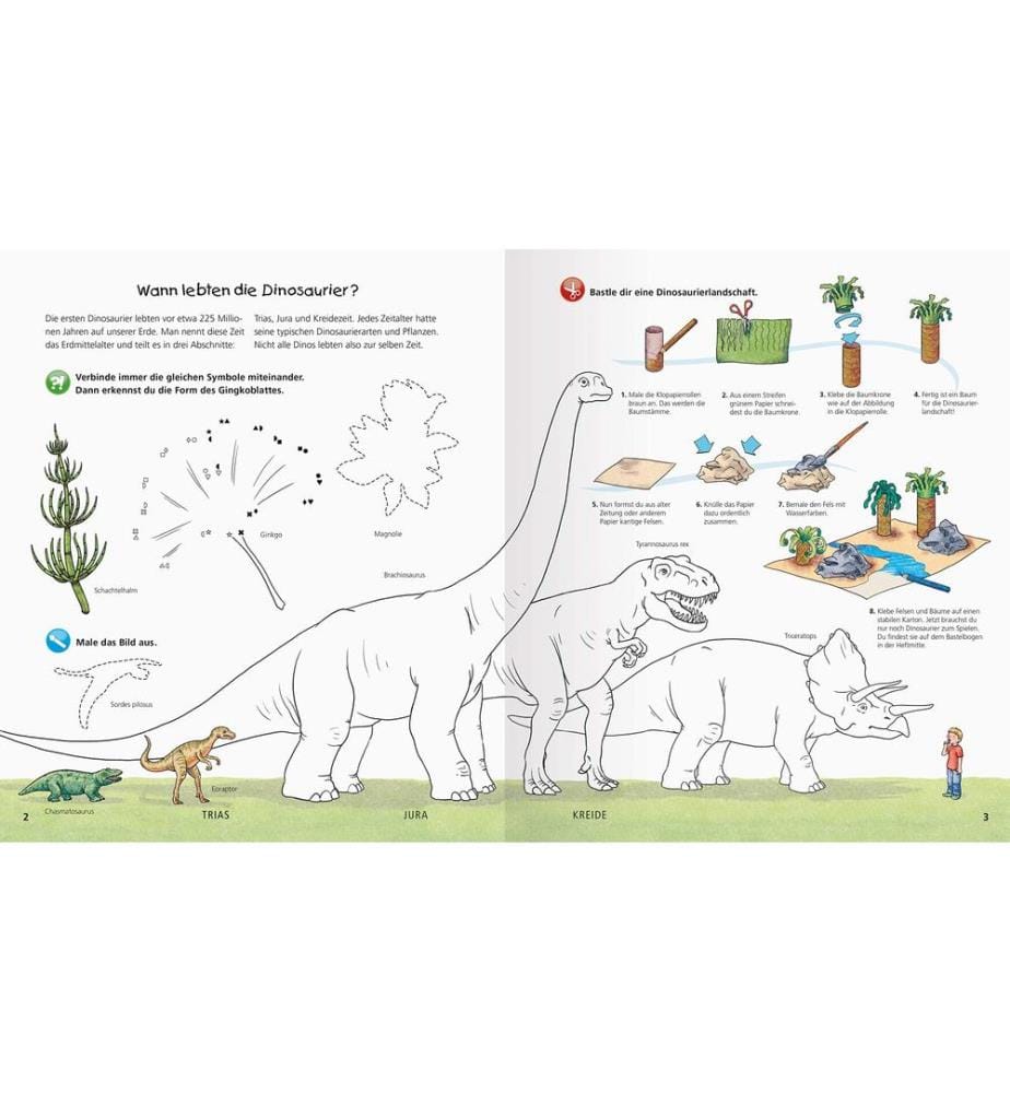 RAVENSBURGER - Kinder-Sachbuch WWW aktiv-Heft Dinosaurier