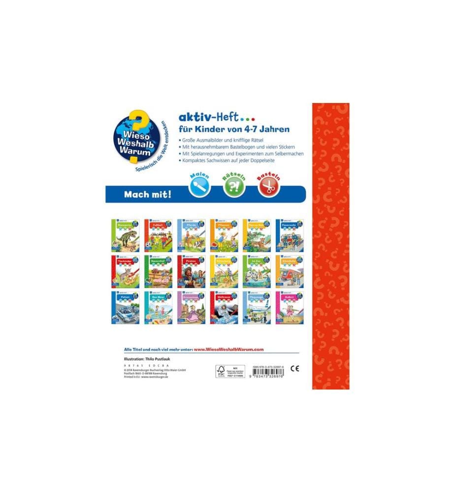 RAVENSBURGER - Kinder-Sachbuch WWW Aktiv-Heft Fussball