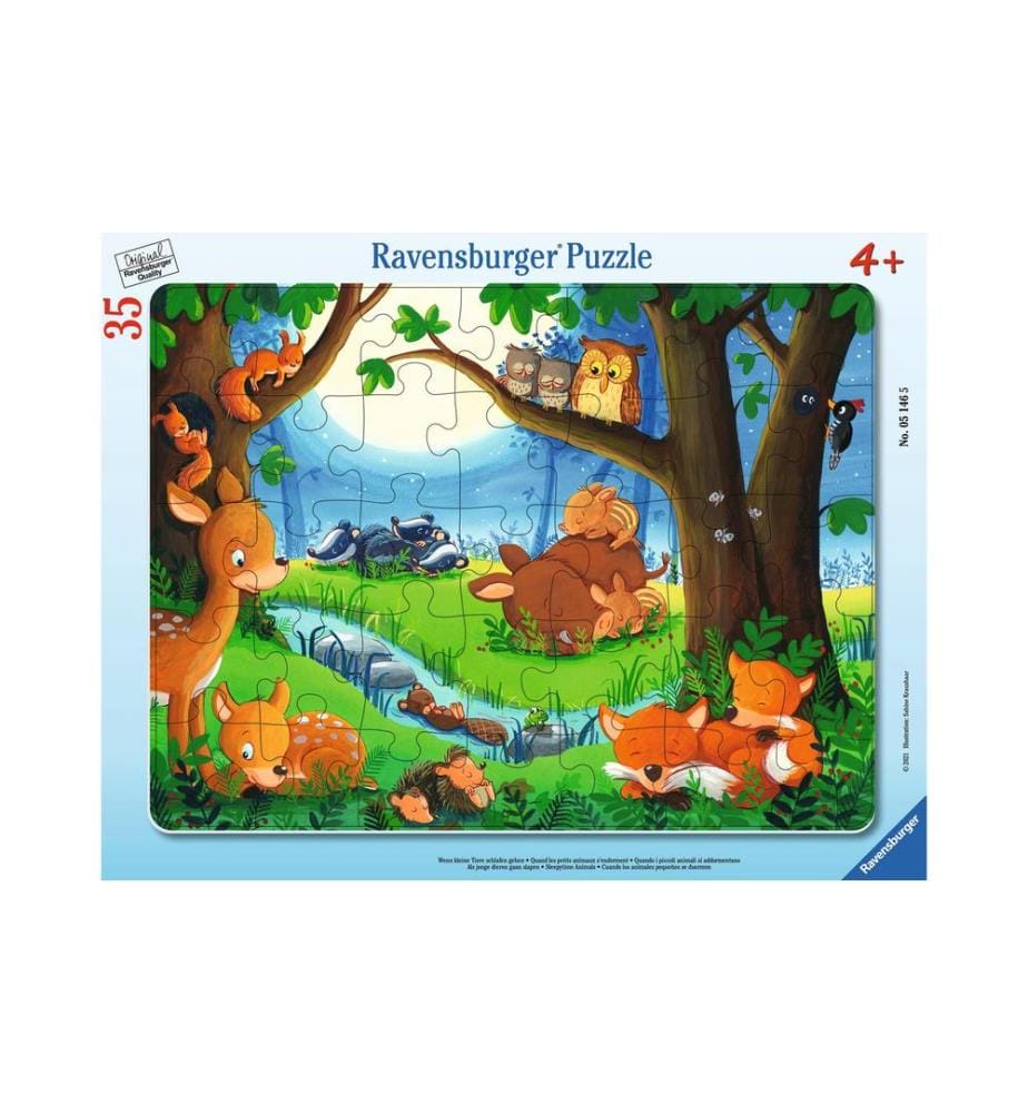 RAVENSBURGER - Puzzle Wenn kleine Tiere schlafen