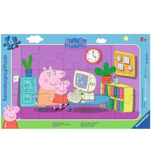 RAVENSBURGER - Puzzle Peppa Pig am Computer