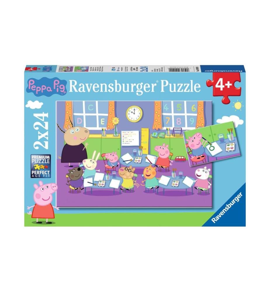 RAVENSBURGER - Puzzle Peppa Pig à l'école