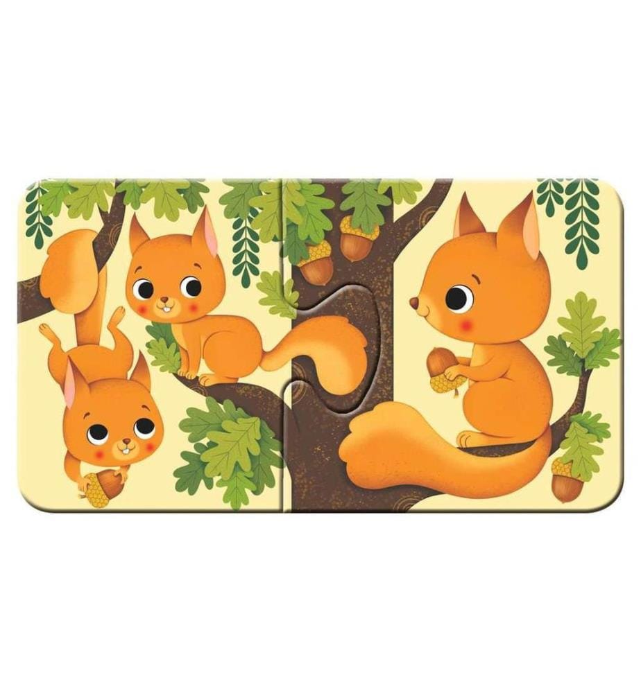 RAVENSBURGER - Puzzle pour jeunes enfants my first puzzles Les animaux et leurs enfants