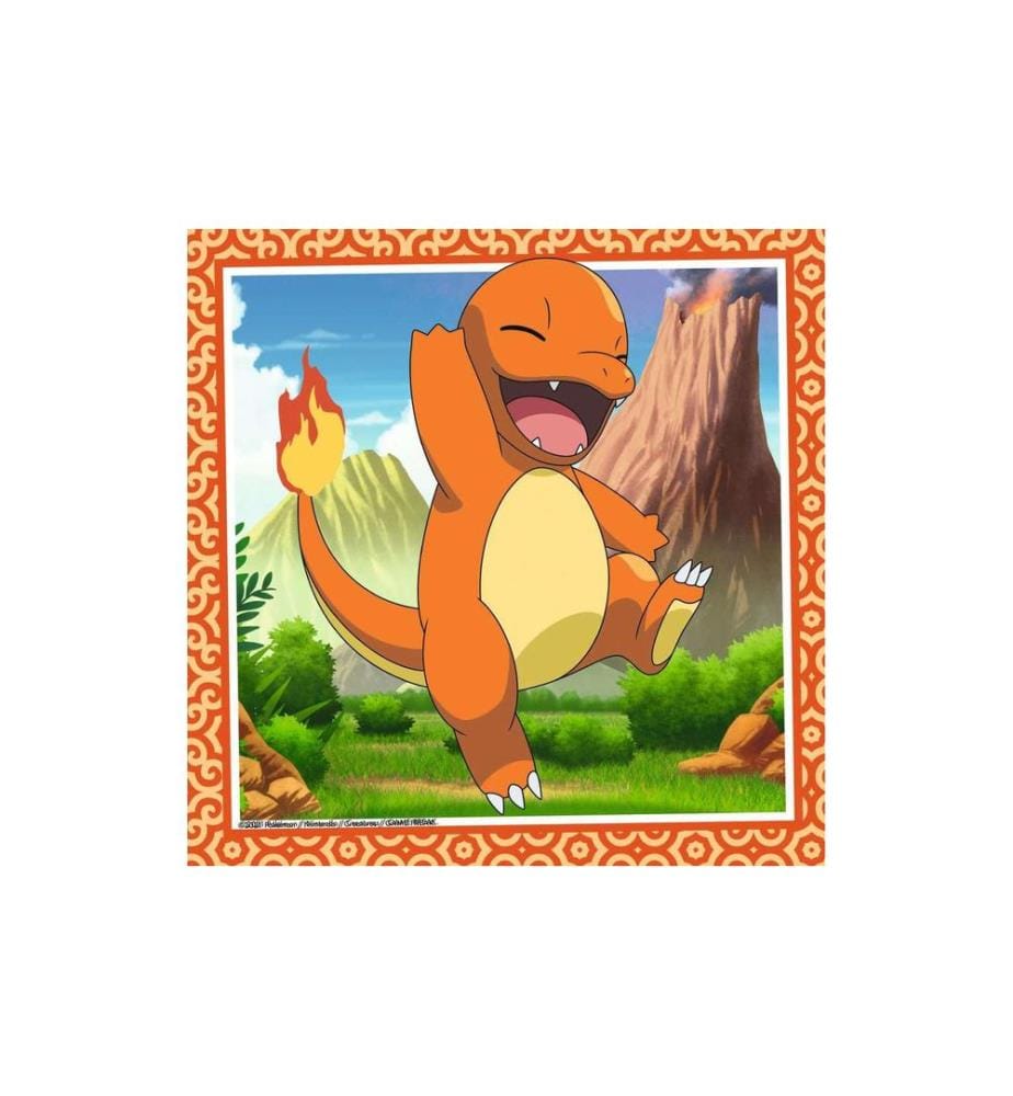 RAVENSBURGER - Puzzle Glumanda, Bisasam et Schiggy