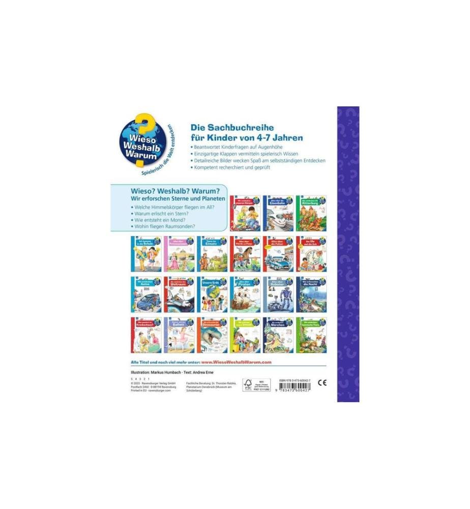 RAVENSBURGER - Kinder-Sachbuch WWW Wir erforschen Sterne und Planeten