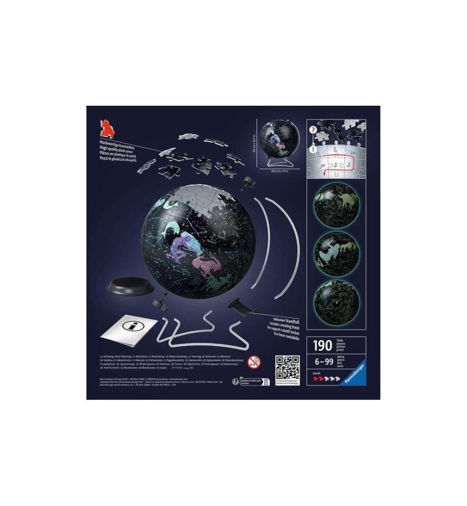 RAVENSBURGER - 3D Puzzle Glow In The Dark Sternenglobus