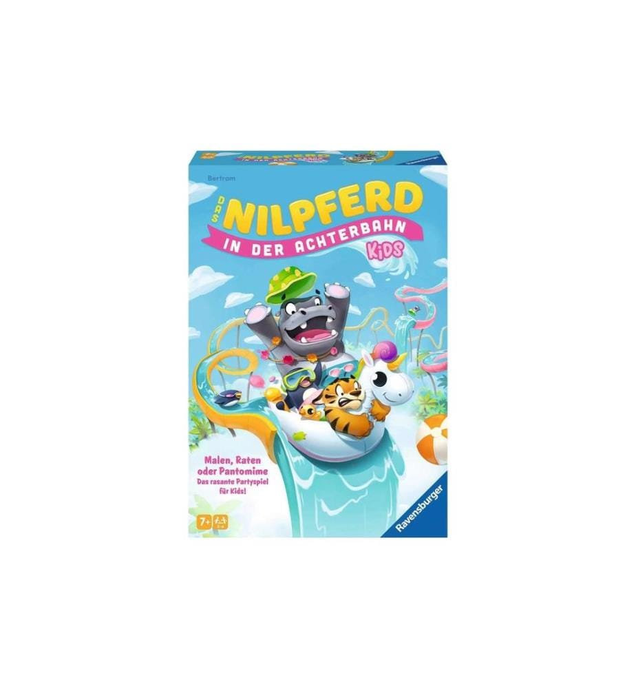 RAVENSBURGER - Kinderspiel Das Nilpferd in der Achterbahn Kids -DE-