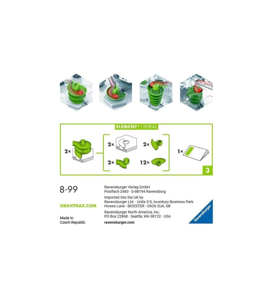 RAVENSBURGER - Accessoires pour circuits de billes GraviTrax Element Spiral