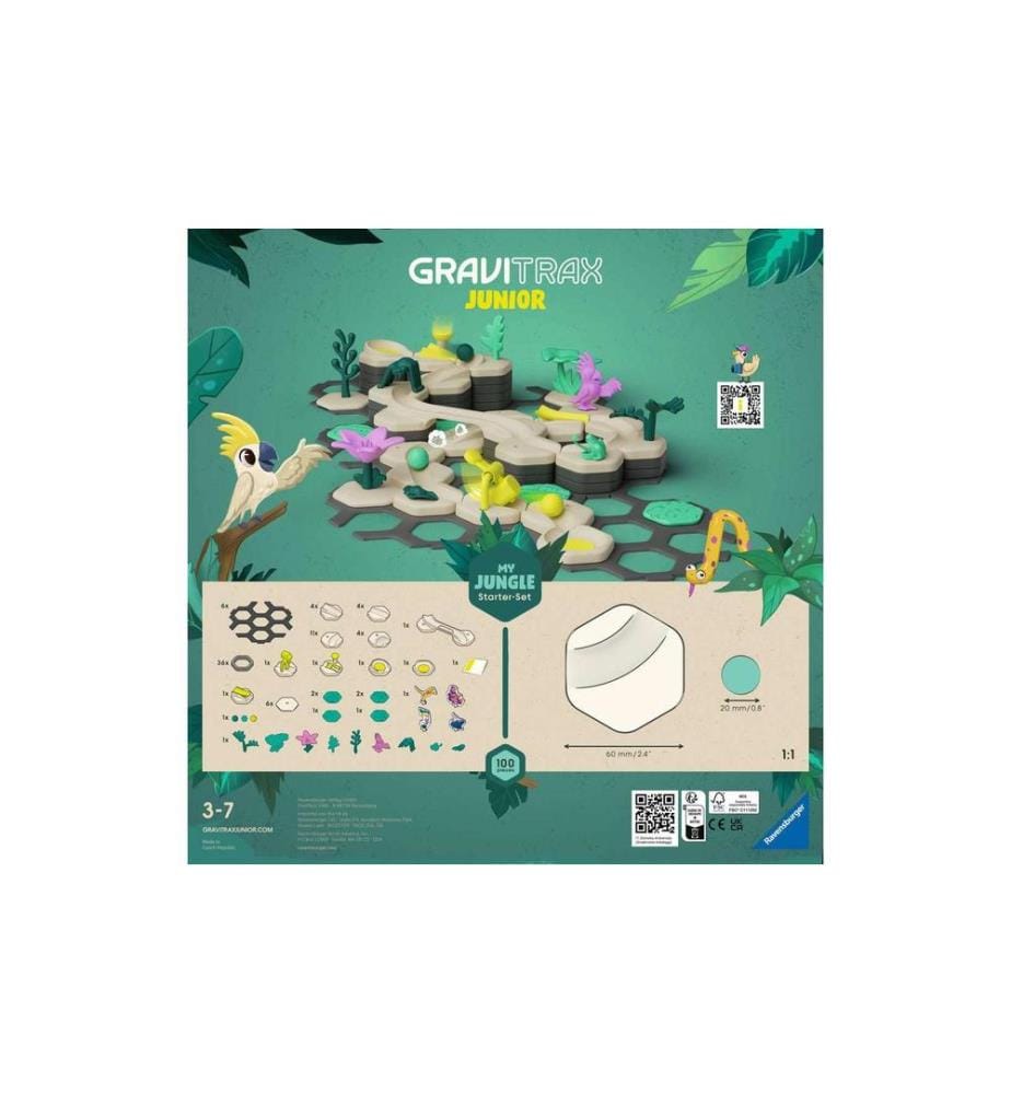 RAVENSBURGER - Circuit de billes GraviTrax Junior Starter-Set L Jungle