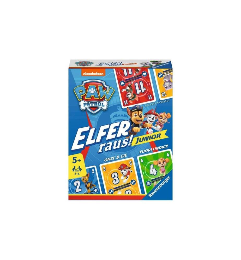 RAVENSBURGER - Kartenspiel Paw Patrol Elfer raus! Junior