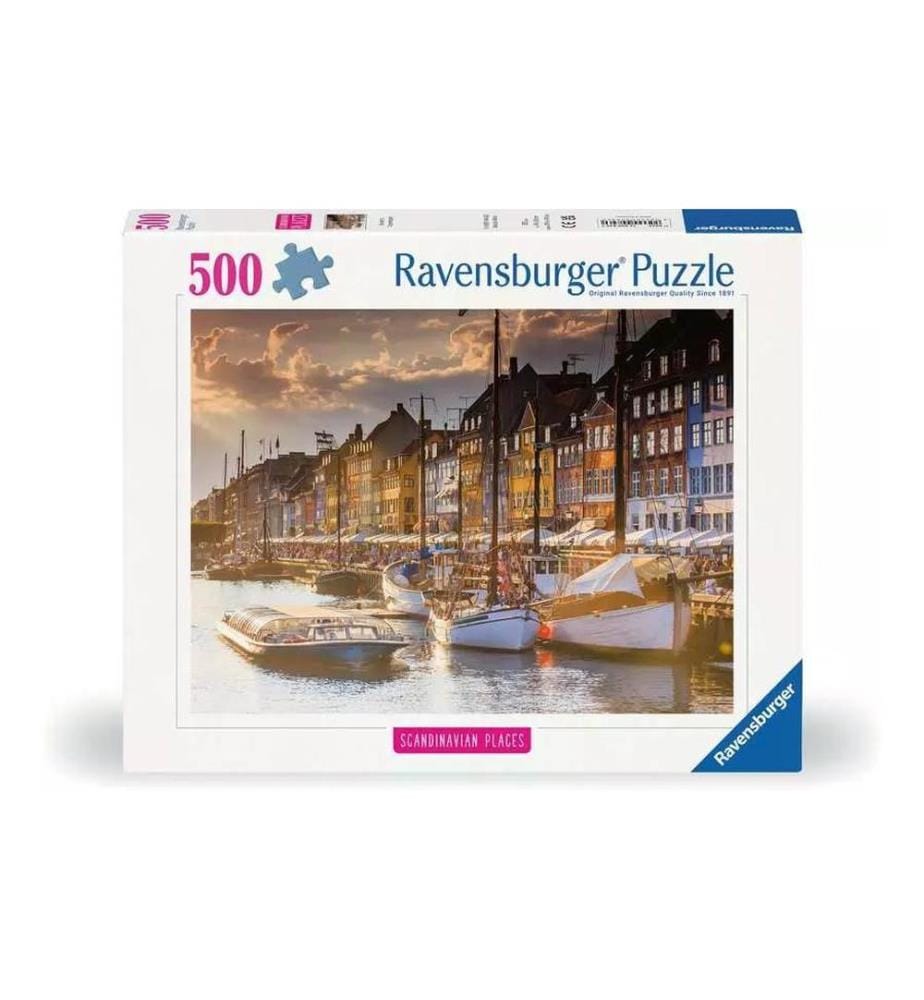 RAVENSBURGER - Puzzle Coucher de soleil à Copenhague 500 pièces