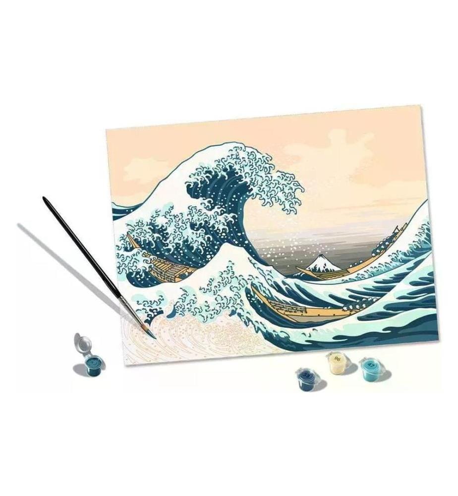 RAVENSBURGER - Peinture avec chiffres CreArt: La grande vague (Hokusai)