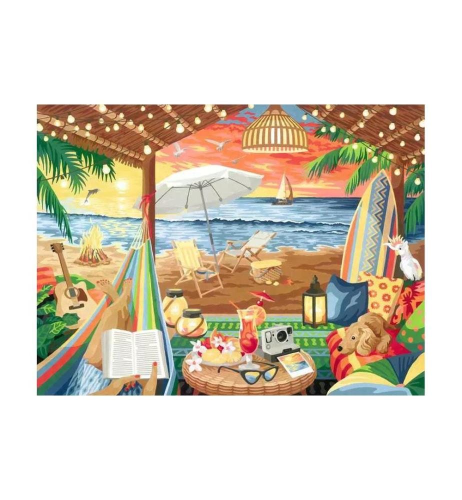 RAVENSBURGER - Malen nach Zahlen CreArt – Cozy Cabana