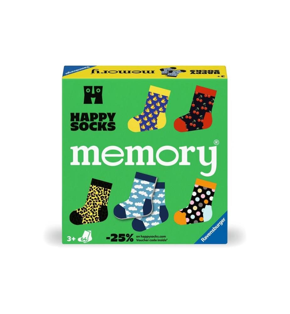 RAVENSBURGER - Familienspiel Memory Happy Socks
