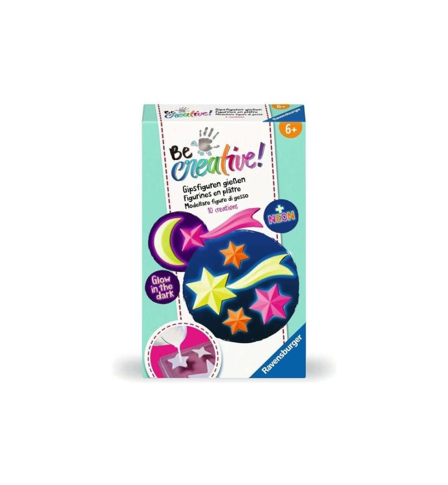 RAVENSBURGER - Bastelset BeCreative – Gips Leuchtsterne