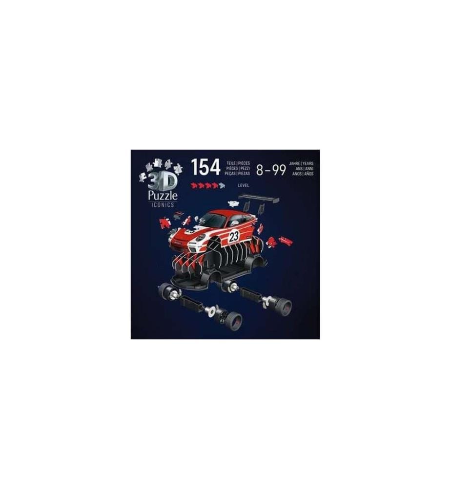 RAVENSBURGER - Puzzle en 3D Iconics Porsche 911 GT3 Cup