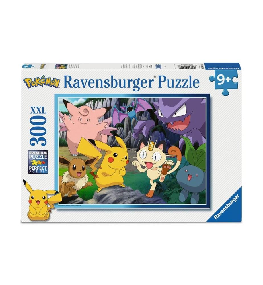 RAVENSBURGER - Puzzle Puzzle Attrape les Pokémon 300 pcs. XXL, 49 x 36 cm,