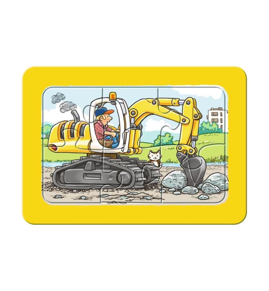 RAVENSBURGER - Puzzle Bagger,Traktor und Kipplader