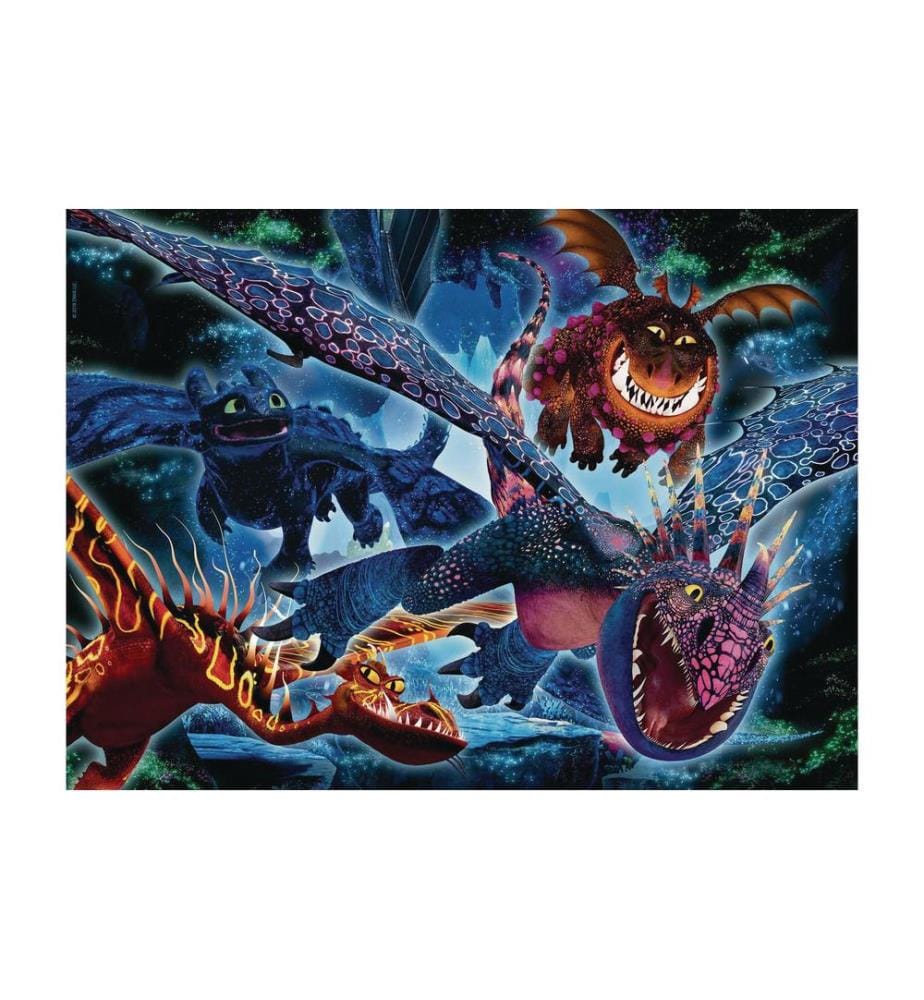 RAVENSBURGER - Puzzle Dragons 3 Leuchtende Drachen