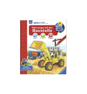 RAVENSBURGER - Kinder-Sachbuch WWW aktiv-Heft – Fahrzeuge auf der Baustelle
