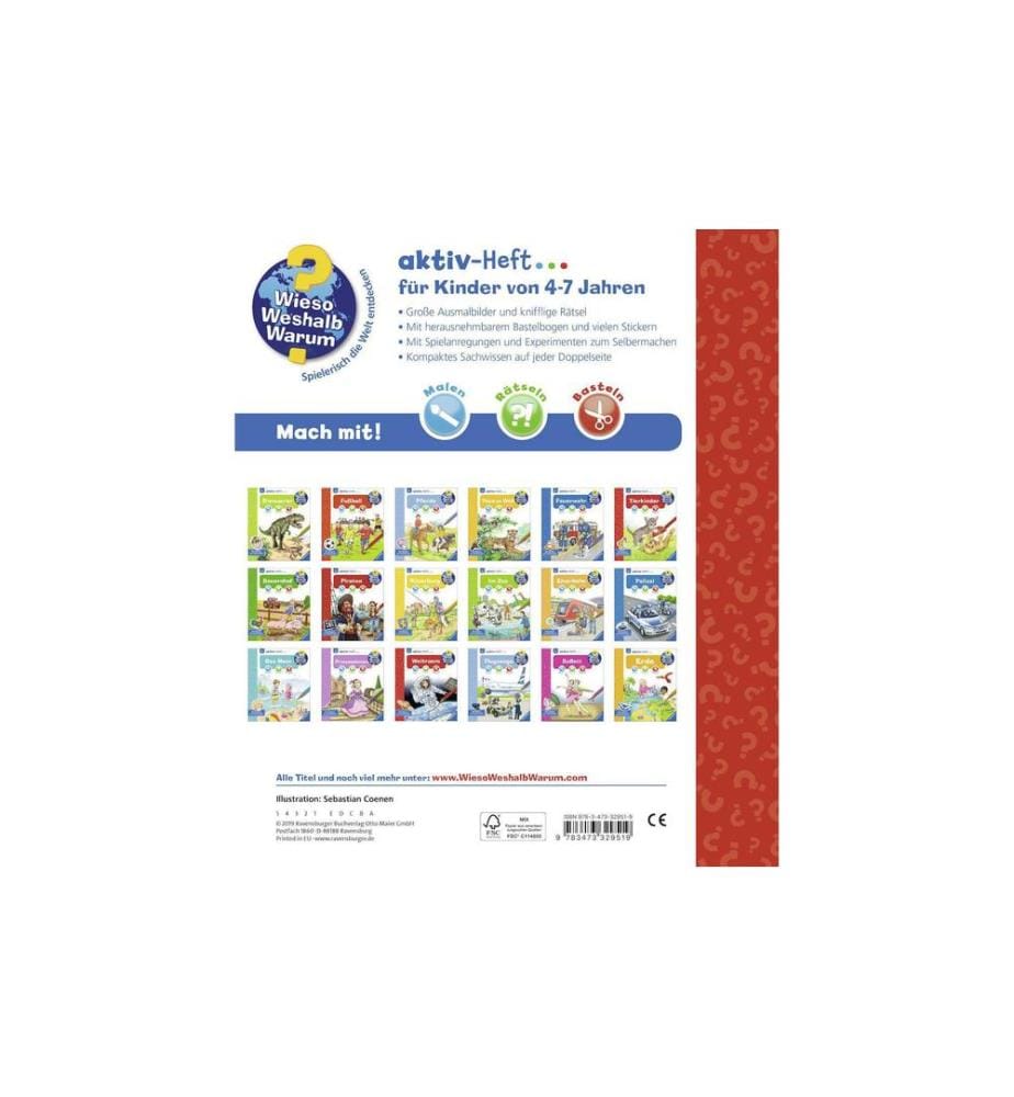 RAVENSBURGER - Kinder-Sachbuch WWW aktiv-Heft – Fahrzeuge auf der Baustelle
