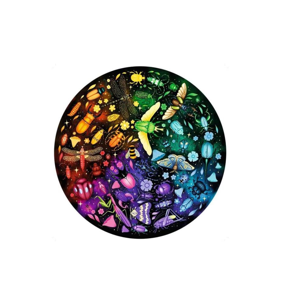 Ravensburger Puzzle Circle of colors – Insects 500 pièces, rond