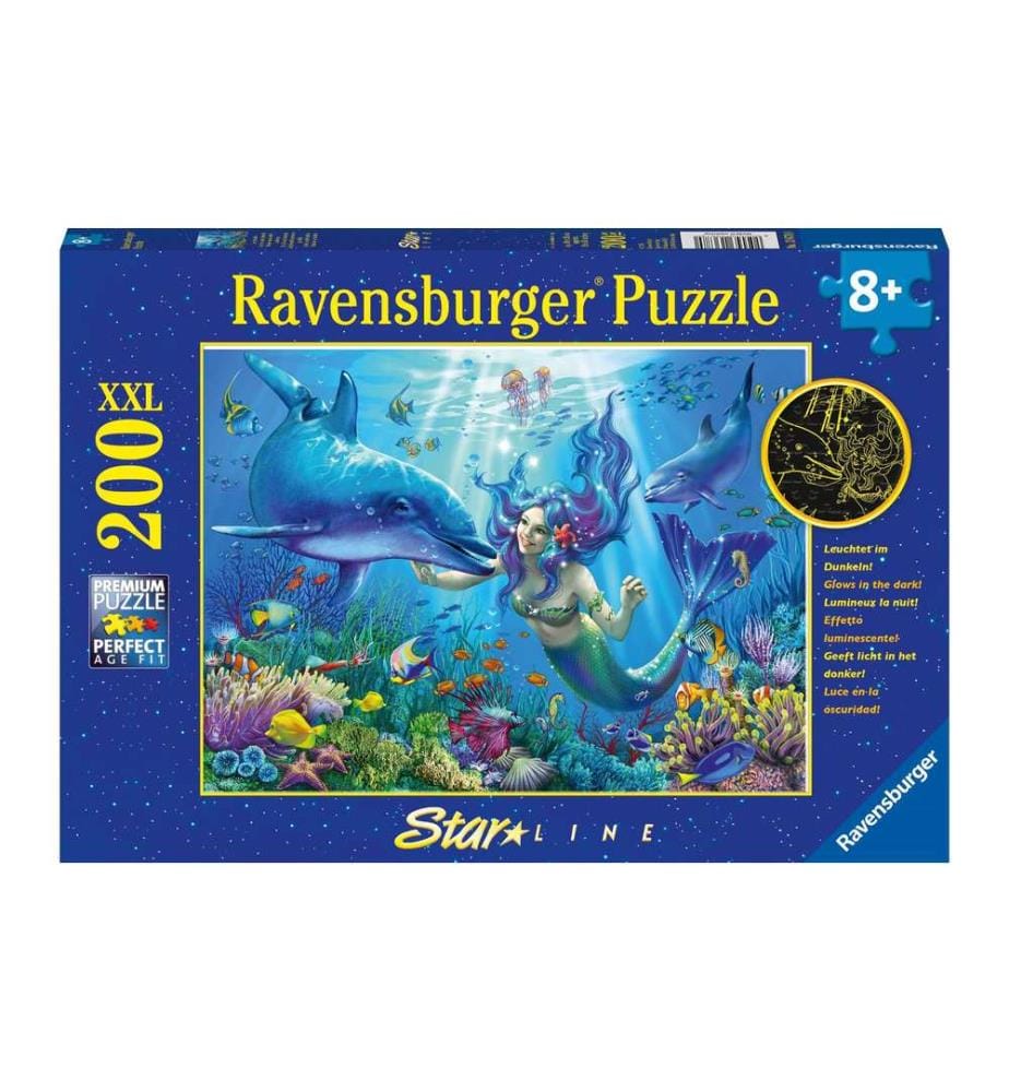Ravensburger Puzzle Paradis sous-marin Lumineux, 200 pièces XXL