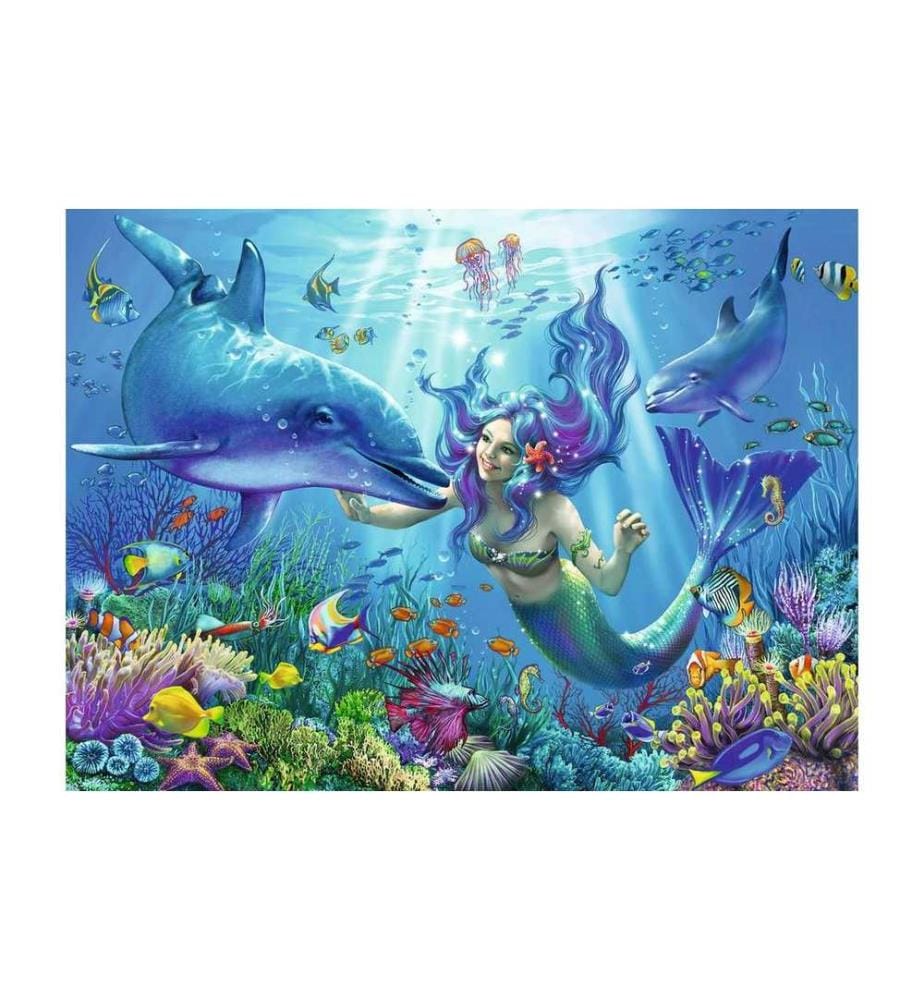 Ravensburger Puzzle Paradis sous-marin Lumineux, 200 pièces XXL
