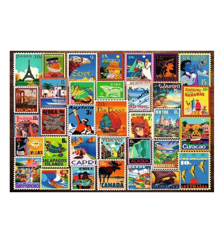 Ravensburger Puzzle Travel Stamps 200 XL Teile