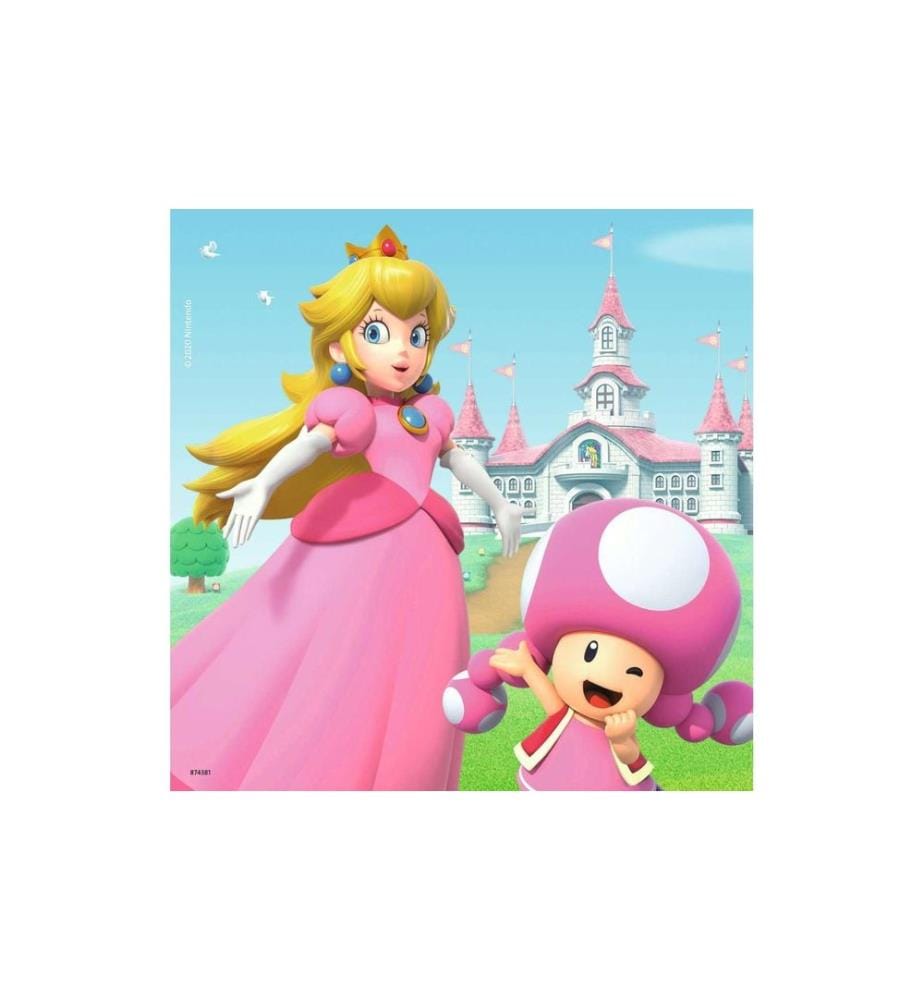 Ravensburger Puzzle Super Mario 3 x 49 pièces, avec mini-posters