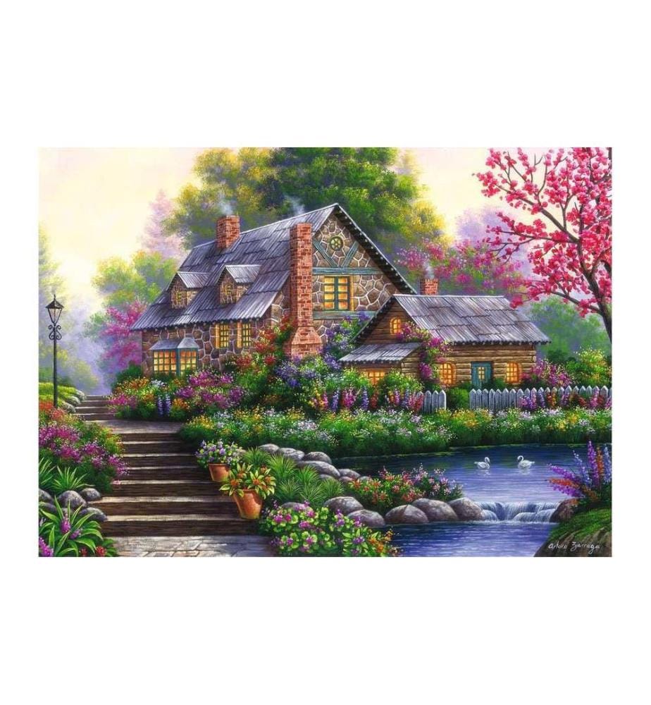 Ravensburger Puzzle Romantisches Cottage 1000 Teile