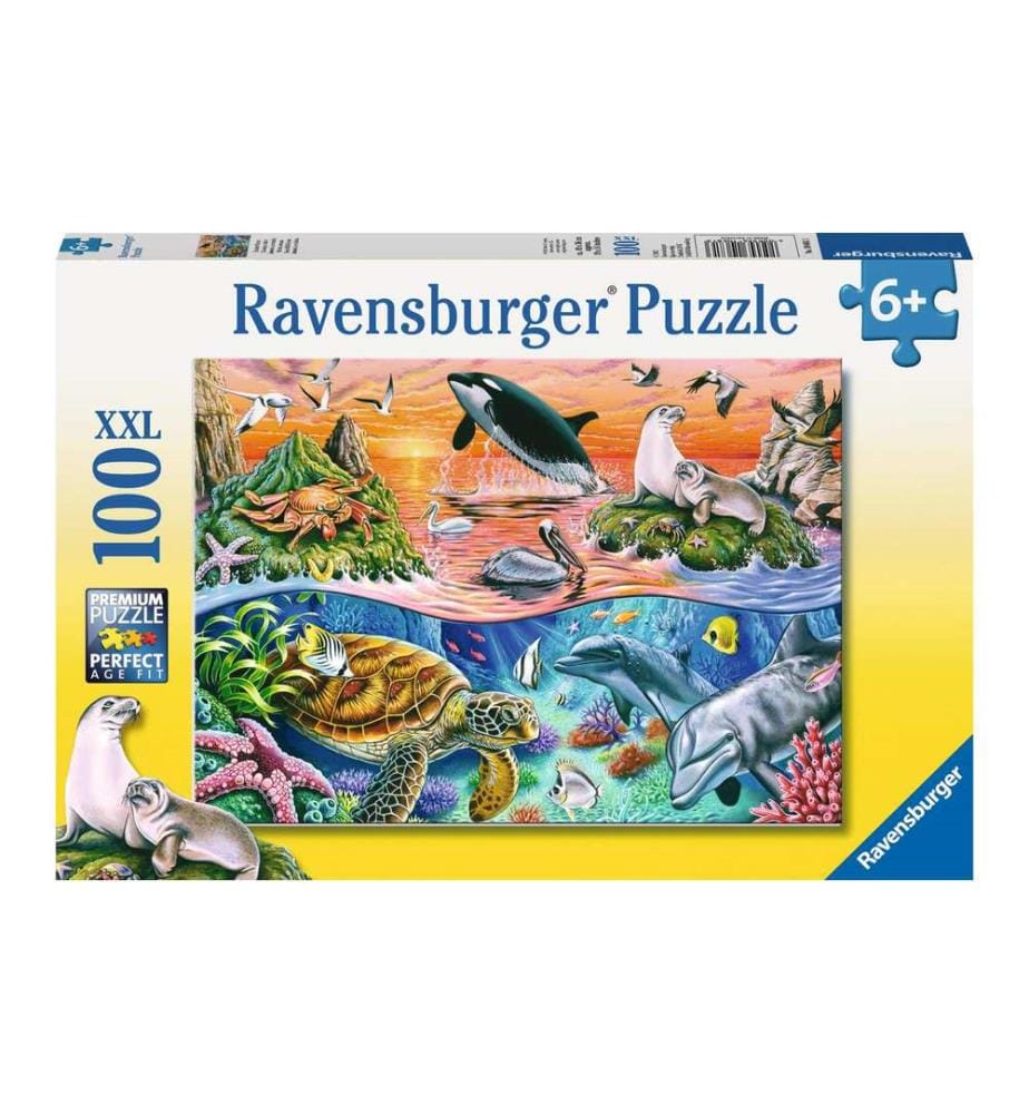 Ravensburger Puzzle Bunter Ozean 100 XXL Teile